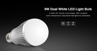 Mi-Light LED žárovka CCT | 9W | E27 | 