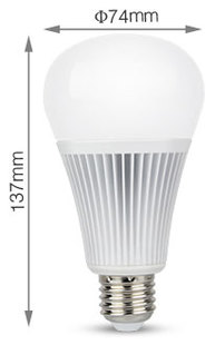 Mi-Light LED žárovka RGB+CCT | 9W | E27 |