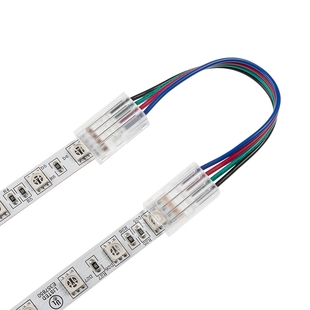 Nacvakávací propojovací konektor TSP pro SMD RGB pásky | 10mm | IP20+IP65 |