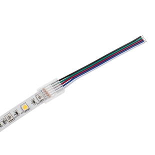 Nacvakávací připojovací konektor TSP pro SMD RGBW pásky | 12mm | IP20+IP65 |