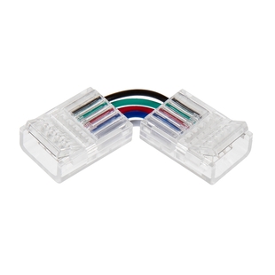 Nacvakávací rohový konektor TSP pro SMD RGBW pásky | 10mm | IP20+IP65 | 