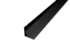 LED profil rohový - CORNER - černý lak