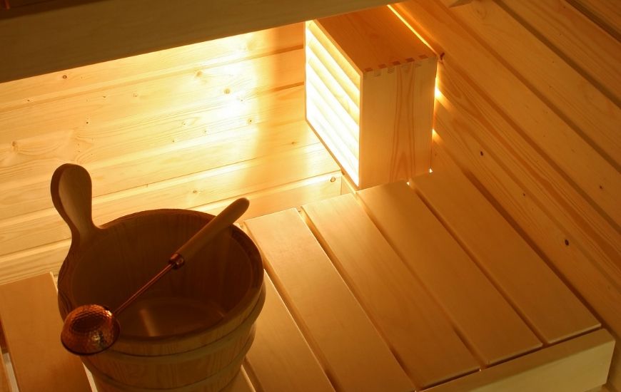 LED osvětlení sauny