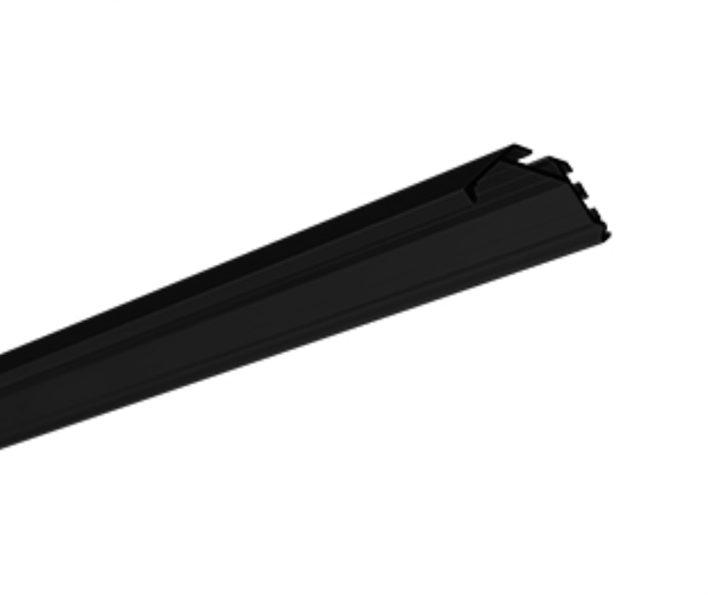LED profil rohový - KOPRO-černý elox