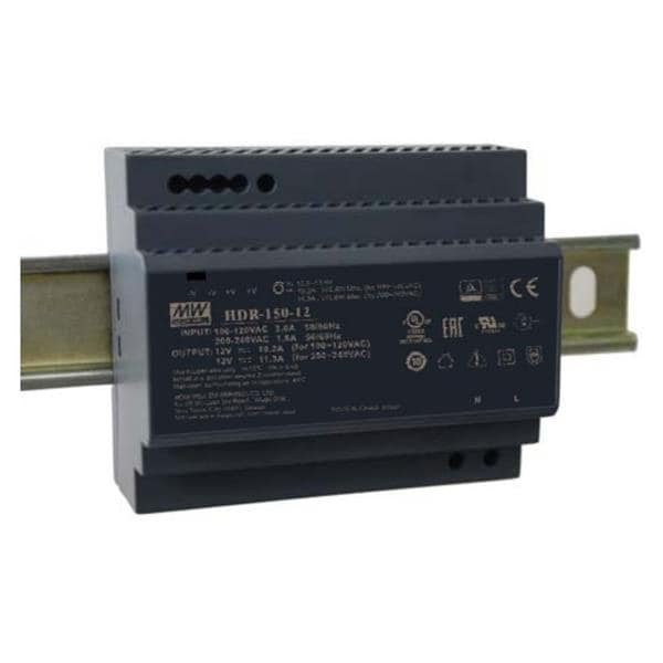 LED zdroj na DIN lištu Meanwell HDR-150-12 | 12V | 150W | 11,3A | 