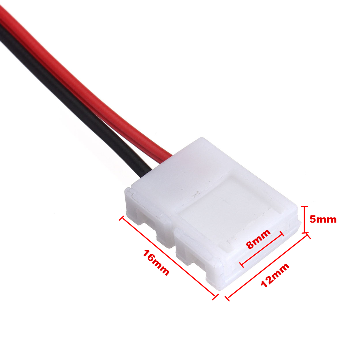 Nacvakávací konektor s vodičem pro LED pásek 8mm