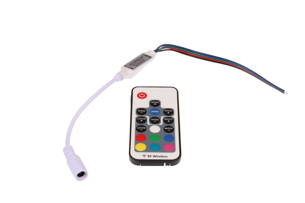 RF dálkový ovladač MINI pro RGB LED pásky 12-24V |6A| 