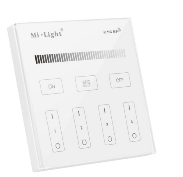 RF nástěnný ovladač Mi-LIGHT MLT1 pro jednobarevné pásky - na 230V