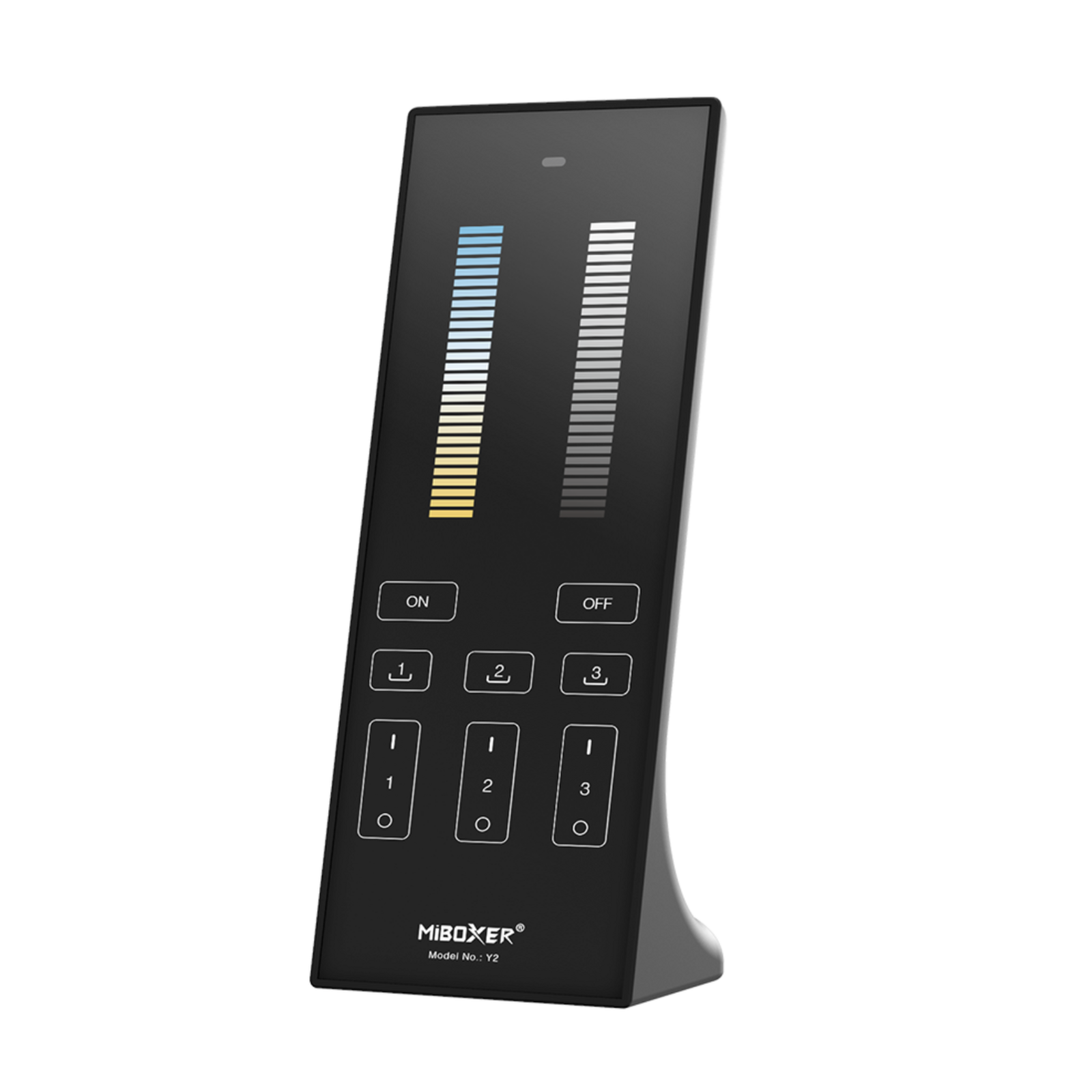 RF ovladač Mi-Light Y2 pro jednobarevné a CCT LED pásky | 3 zóny | 3 scény | černý |