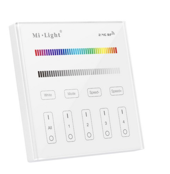 RF nástěnný ovladač Mi-LIGHT MLT3 pro RGB/RGBW pásky - na 230V 