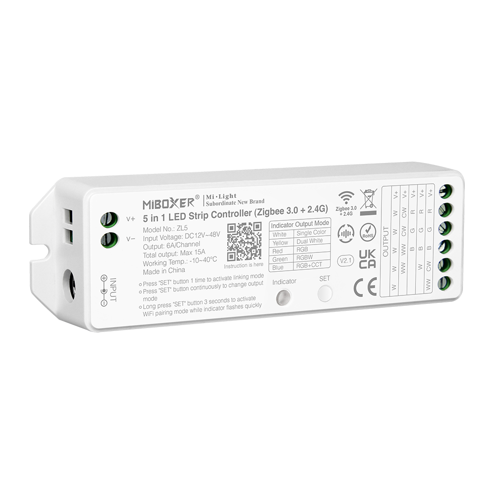 Fem have have ZigBee řídící jednotka Mi-Light ZL5 pro LED pásky | 2,4GHz+ZigBee 3.0 |  TUYA | H | LEDshopik.cz
