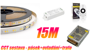 15m CCT LED sestava | 12W/m | 60LED/m | PROFI | 