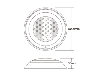 Bazénové LED svítídlo UW01 Mi-LiGHT LoRA 433Mhz | RGB+CCT | 15W | 1100lm | 433Mhz | 12V-24V | IP68 |