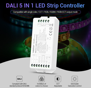DALI univerzální řídící jednotka 5v1 Mi-Light DL5 pro LED pásky | 12V-24V |15A|