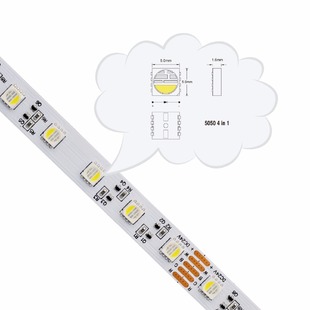 Hybridní PROFI RGBW pásek 4v1 LONG-15 | 5050 | 60LED | 12W | 24V | IP20 | 12MM |