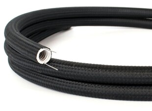 Kabelová chránička ø20mm CA TUBES potažená hedvábným textilem | černá
