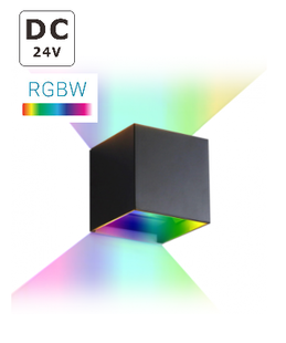 LED nástěnné svítidlo RGBW | DC24V | 12W | IP65 |  RGB+2700K |