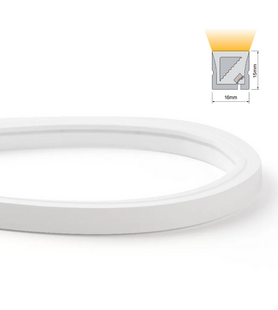 LED neon bílý - 3D1615 | 10W | 24V | IP67 | výroba na míru |
