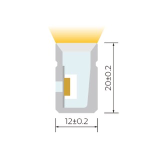 LED neon RGBW - S1220 | 15W | 24V | IP67 | horizontální | výroba na míru |