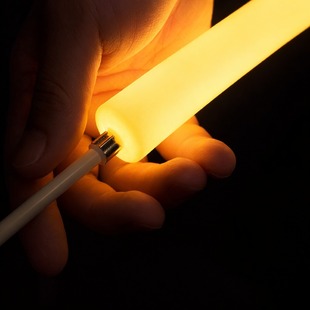 LED neon žlutý - kulatý R25 | bílé pouzdro | 10W | 24V | IP67 | výroba na míru |
