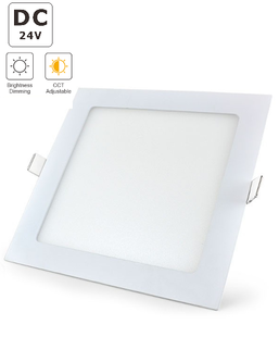 LED panel vestavný | DC24V | 12W | čtverec | 170x170mm | CCT 2000-6000K |