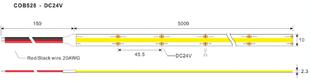 LED pásek COB SAMSUNG | 480LED | 16W | 24V | IP20 |