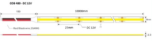 LED pásek PROFI COB SAMSUNG | 480LED | 16W | 12V | IP20 | 8MM |