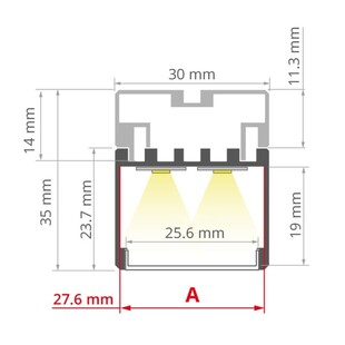 LED profil KLUS 3035 