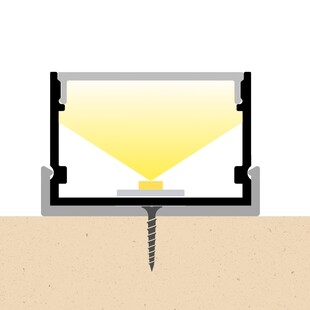 LED profil ALPI SQUARE bílý