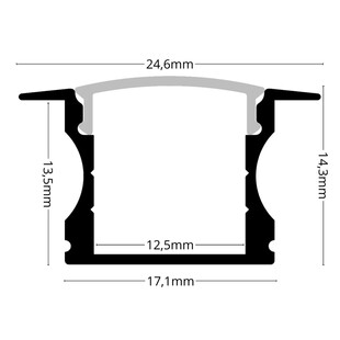 LED profil vestavný ALPI SURFACE-K 