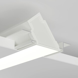 LED profil směrový v úhlu 50° do sádrokartonu KLUS DIPOKET bílý