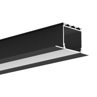 LED profil do sádrokartonu Kluś LARKO - černý lak
