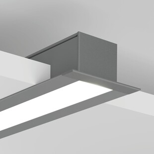 LED profil do sádrokartonu Kluś LARKO - stříbrná anoda