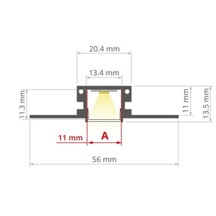LED profil do sádrokartonu perforovaný KLUS KOZMA-BD