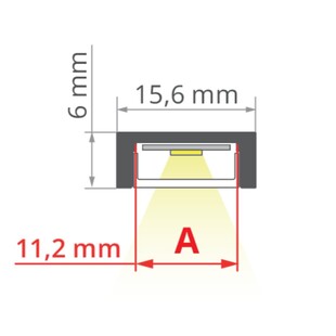 LED profil MICRO-PLUS bílý