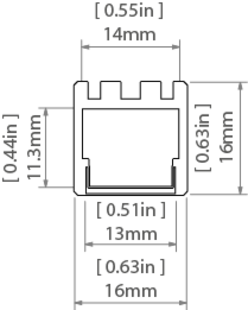 LED profil PDS-ZM bílý lak
