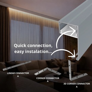LED profil pro krytí garnýže ALPI PELMET