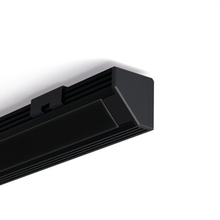 LED profil rohový 45-ALU černý