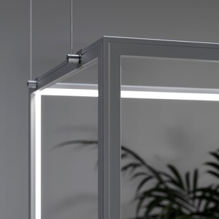 LED profil rohový a konstrukční KLUS 45-PLUS bílý
