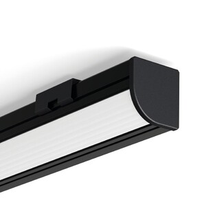 LED profil rohový a konstrukční KLUS 45-PLUS černý