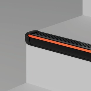 LED profil schodišťový STEKO-PLUS černý