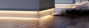 LED profil soklový KLUS OLIS-K černý