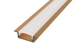 LED profil vestavný ALPI MICRO-K-BIG měděné barvy