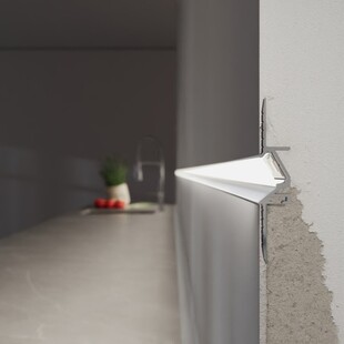 LED profil vestavný směrový v úhlu 30° do sádrokartonu KLUS MICRO-30DEG-KOZ