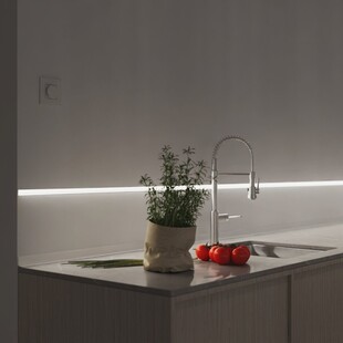 LED profil vestavný směrový v úhlu 30° do sádrokartonu KLUS MICRO-30DEG-KOZ