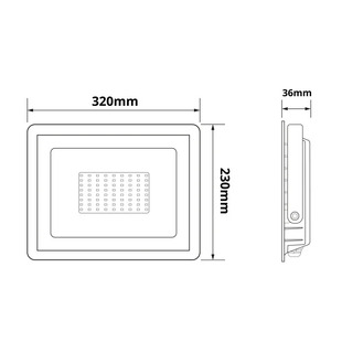 LED reflektor | 150W | IP65 venkovní | 230V | černý |