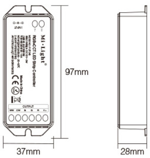 LED sestava ovládání Mi-Light SMART pro RGBCCT pásky |15A| - ML045A