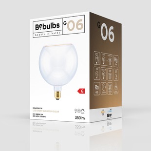 LED žárovka CA GHOST-06 stmívatelná | E27 | 230V | 5W | 350lm | 2200K | CRI>90 | čirá |
