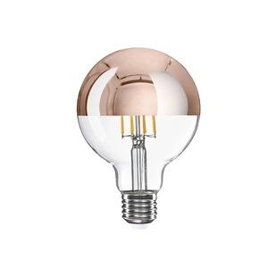 LED žárovka CA GLOBE-A24 stmívatelná | E27 | 230V | 7W | 650lm | 2700K | CRI>80 | čirá zrcadlová