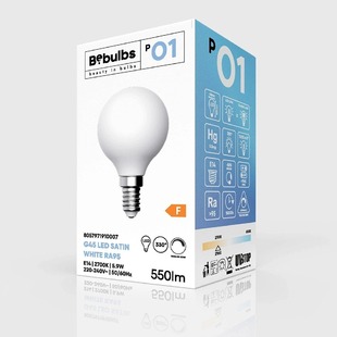 LED žárovka CA GLOBE-P01 stmívatelná | E14 | 230V | 5,9W | 550lm | 2700K | CRI>95 | porcelánově bílá